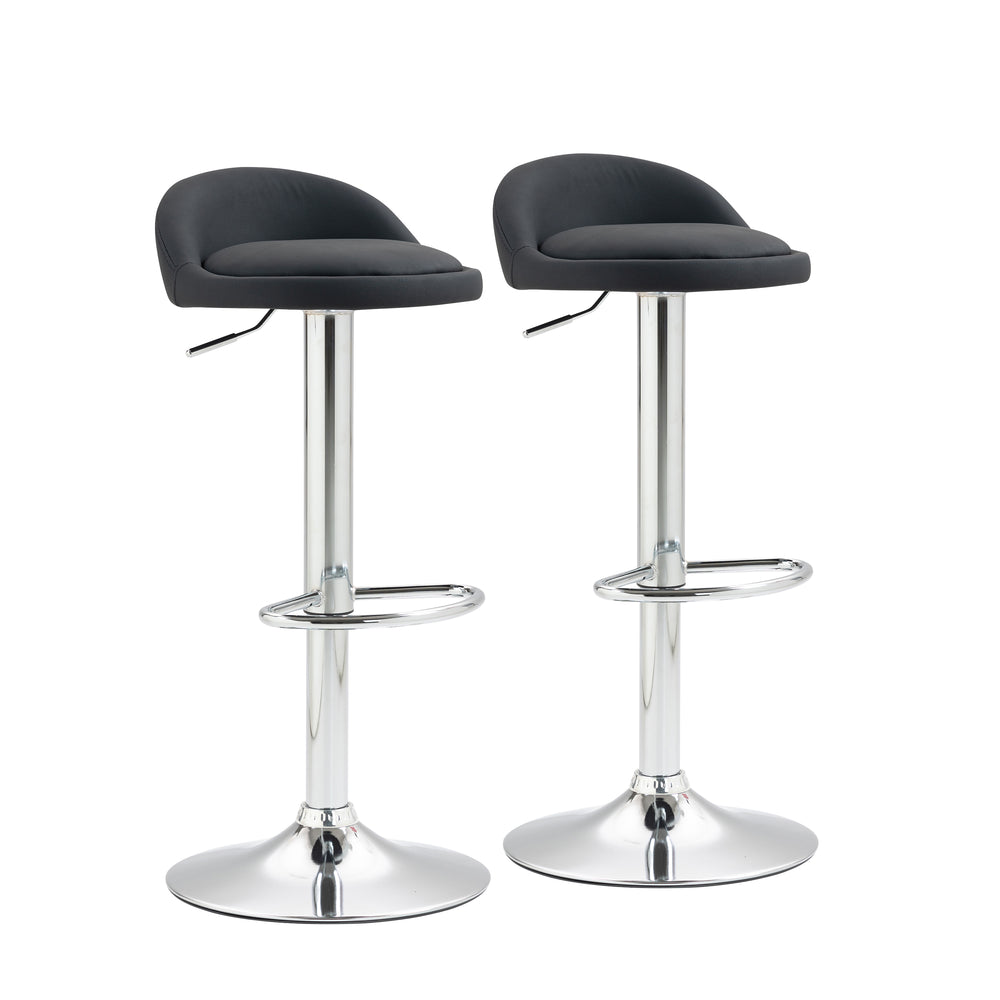 LISA bar stool set of 2, black