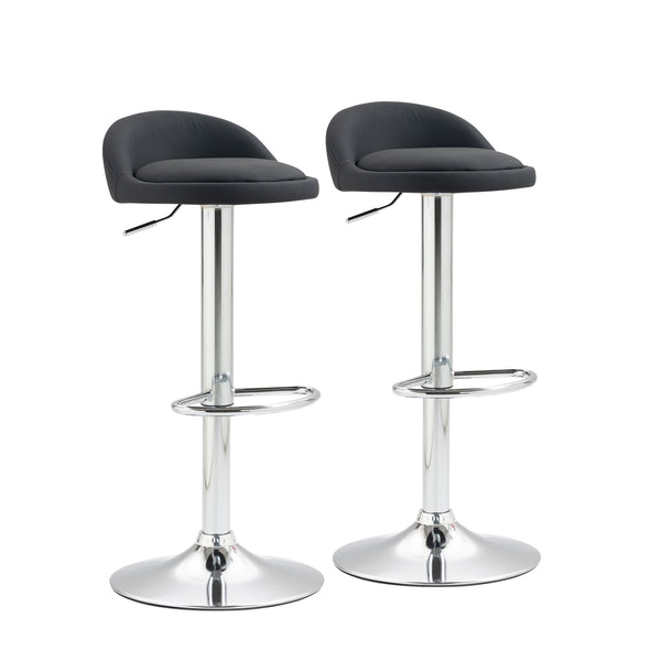 LISA bar stool set of 2, black