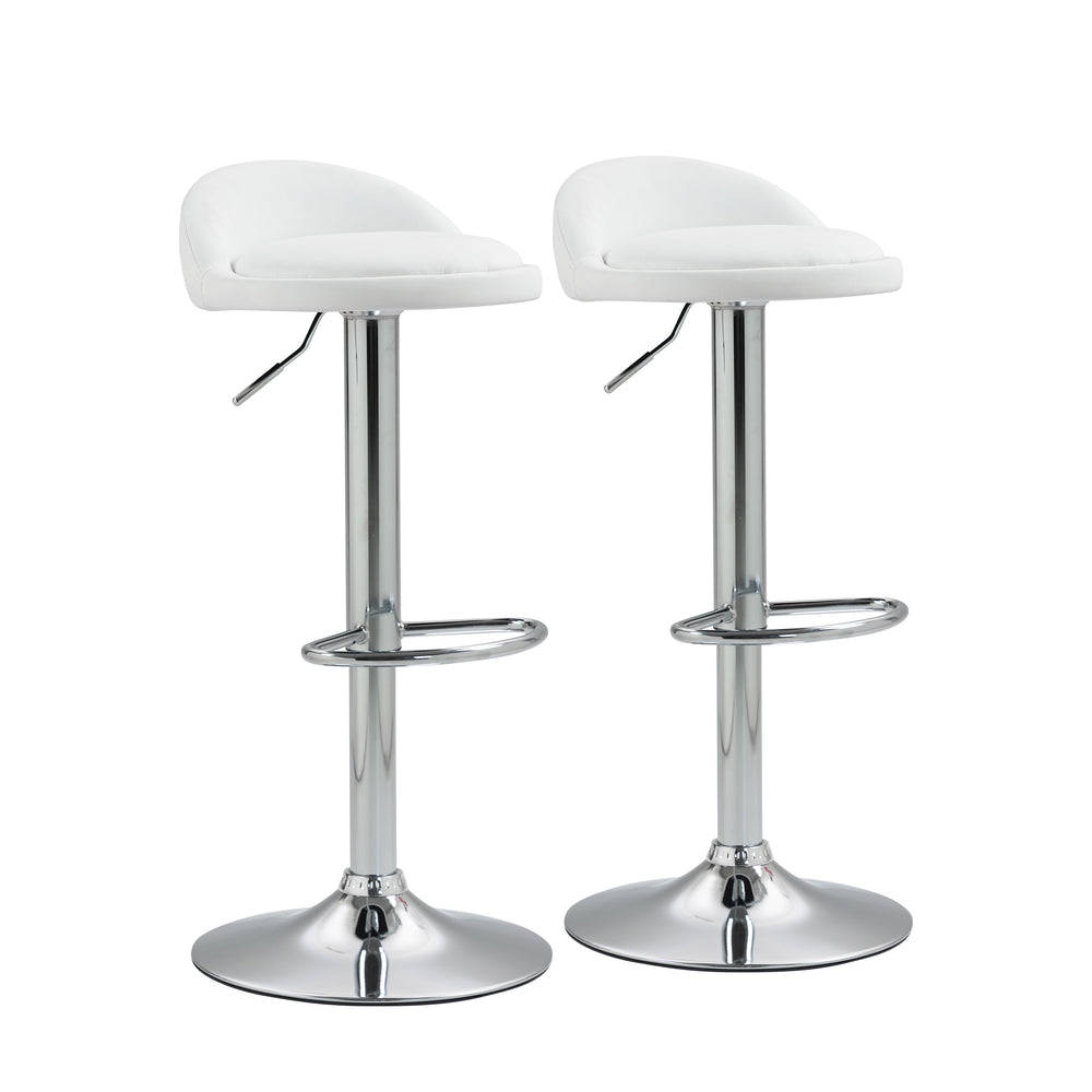 LISA bar stool set of 2, white
