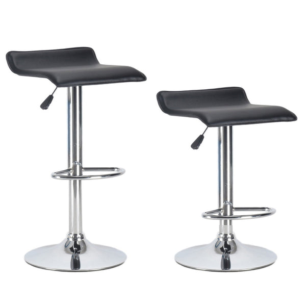 Malta bar stools, black, set of 2