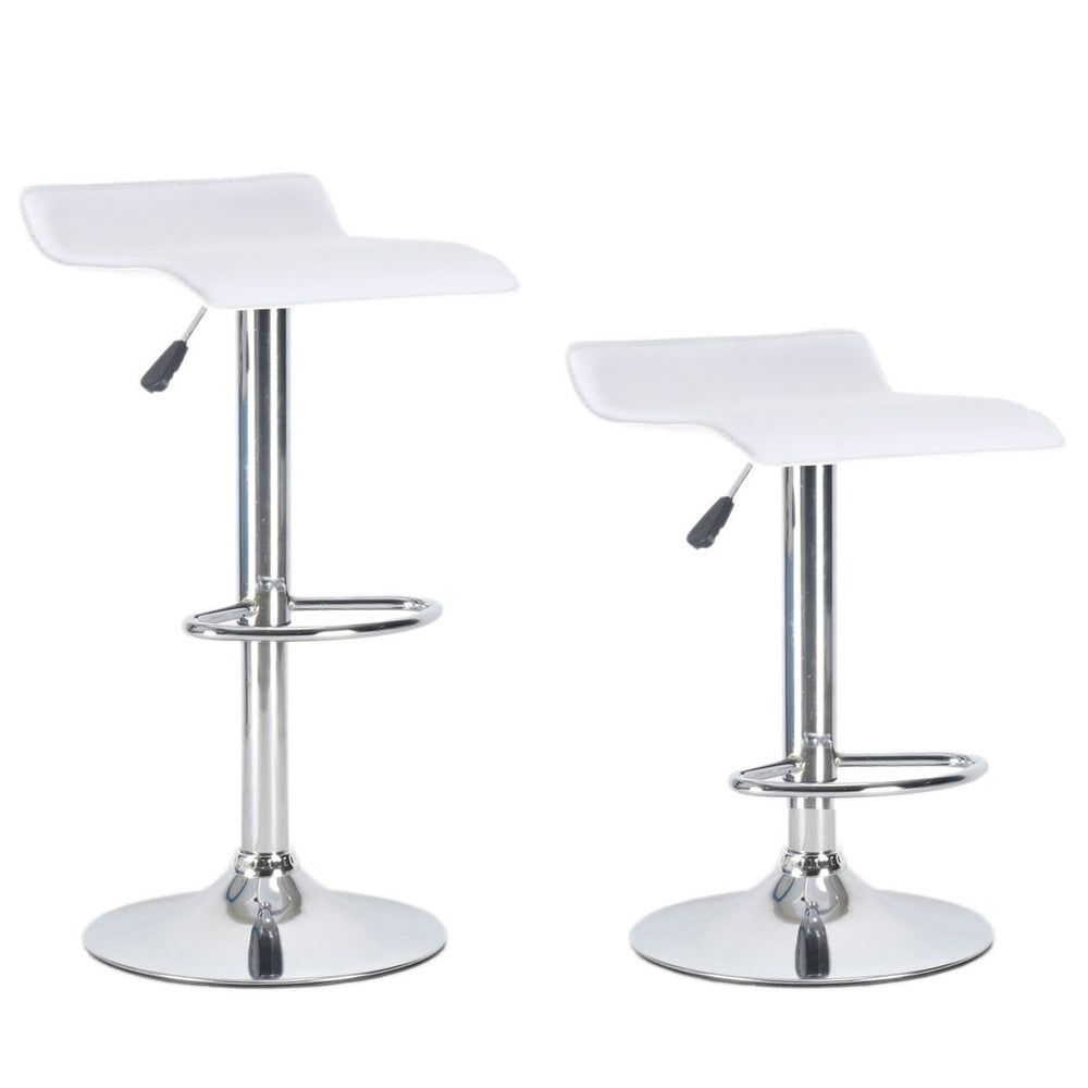 Malta white bar stools, set of 2