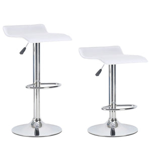 Malta white bar stools, set of 2