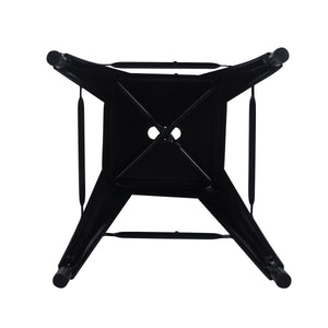 Metal bar stools METALLIX, set of 2, black