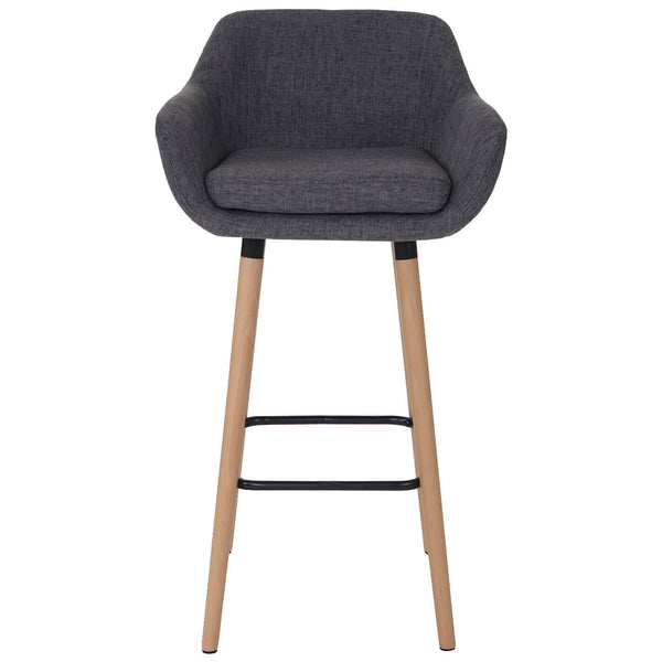 Barhocker Malmö Textil grau