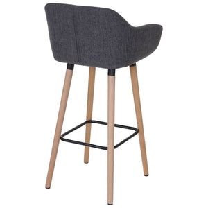 Barhocker Malmö Textil grau