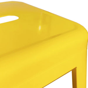 Barhocker Metall METALLIX 2er Set gelb