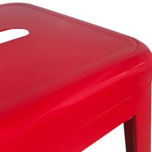 Barhocker Metall METALLIX 2er Set rot