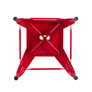 Barhocker Metall METALLIX 2er Set rot