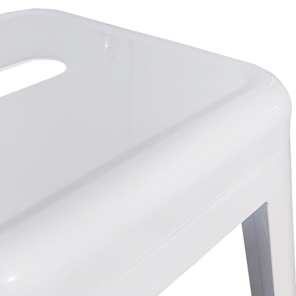 Barhocker Metall METALLIX 2er Set weiss