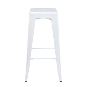 Barhocker Metall METALLIX 2er Set weiss