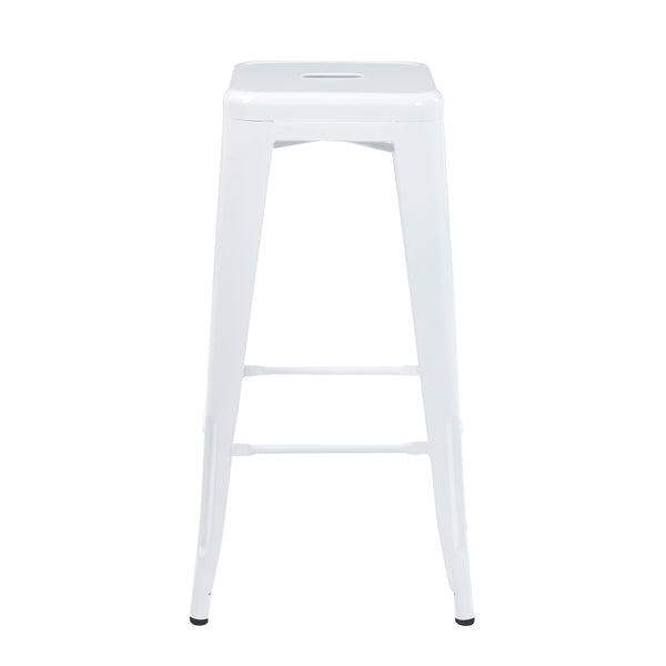 Barhocker Metall METALLIX 2er Set weiss
