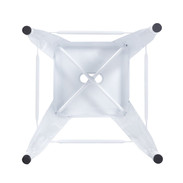 Barhocker Metall METALLIX 2er Set weiss