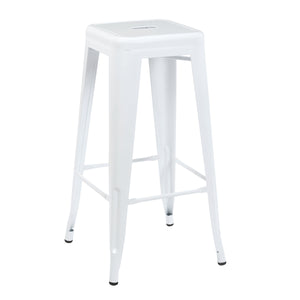 Barhocker Metall METALLIX 2er Set weiss