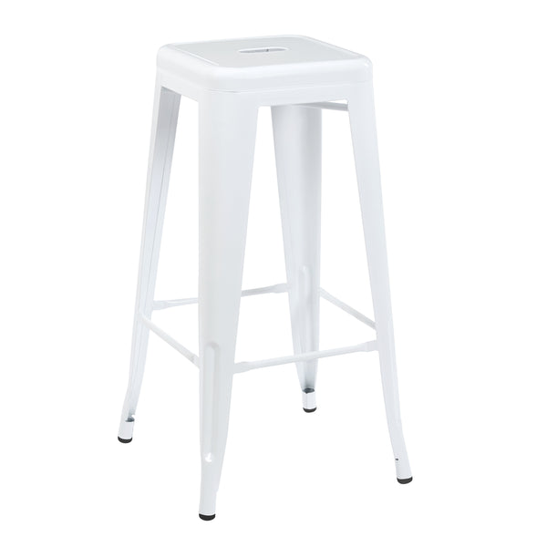 Barhocker Metall METALLIX 2er Set weiss