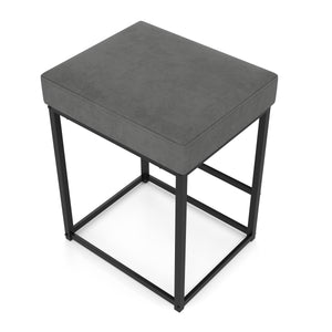 RODRIGO bar stool set of 2, anthracite