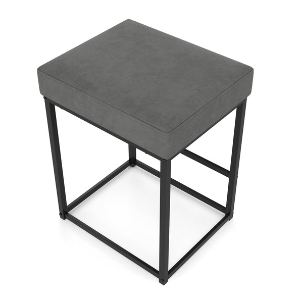 RODRIGO bar stool set of 2, anthracite