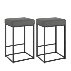 RODRIGO bar stool set of 2, anthracite