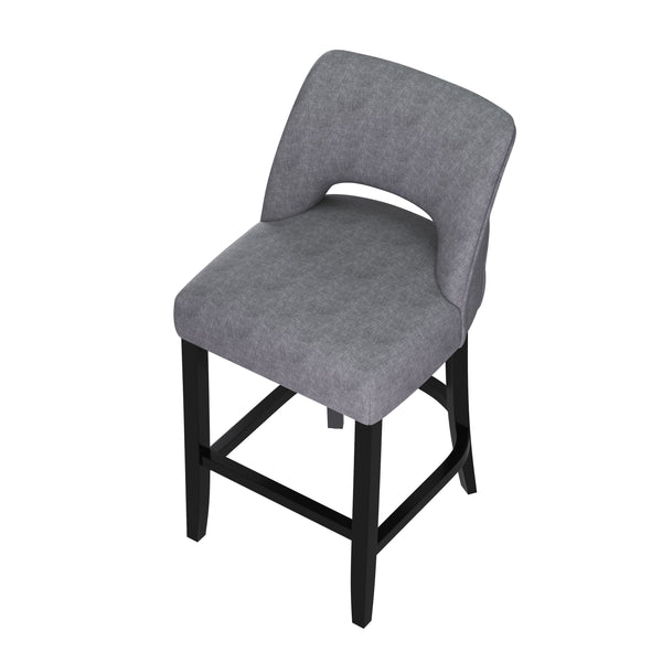 Barhocker SIVARA 2er Set anthrazit