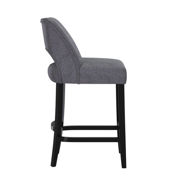 Barhocker SIVARA 2er Set anthrazit