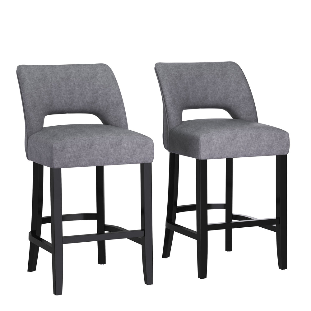 Barhocker SIVARA 2er Set anthrazit