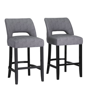Barhocker SIVARA 2er Set anthrazit