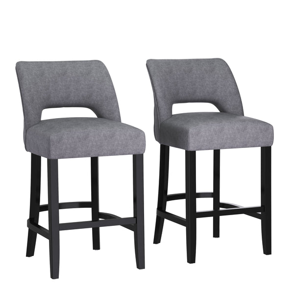 Barhocker SIVARA 2er Set anthrazit