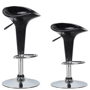 Stella bar stools, black, set of 2