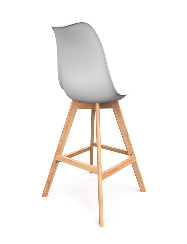 Tabourets de bar blancs AMELIA, lot de 2