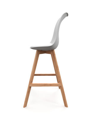 Tabourets de bar blancs AMELIA, lot de 2