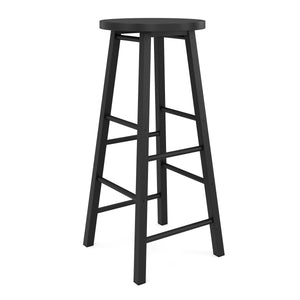 Tabourets de bar TINA, lot de 2, noirs