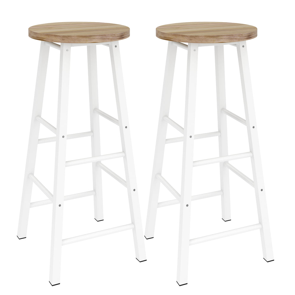 Barhocker TINA 2er Set natur/weiss