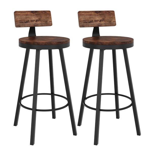 Ensemble de 2 tabourets de bar vintage