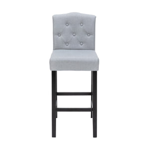 Set di 2 sgabelli da bar WADE, grigio/nero