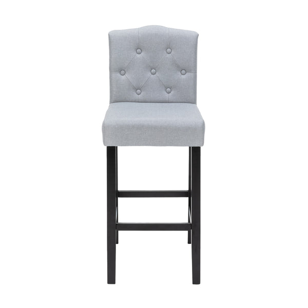 Set di 2 sgabelli da bar WADE, grigio/nero