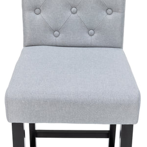 Set di 2 sgabelli da bar WADE, grigio/nero