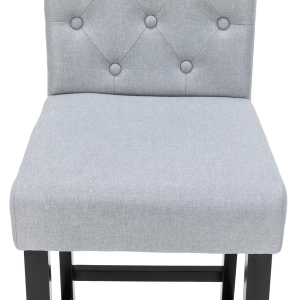 Set di 2 sgabelli da bar WADE, grigio/nero