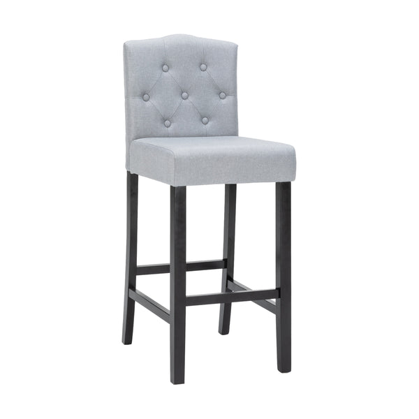 Set di 2 sgabelli da bar WADE, grigio/nero