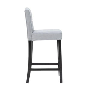 Set di 2 sgabelli da bar WADE, grigio/nero