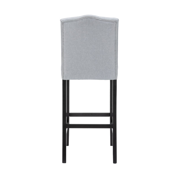 Set di 2 sgabelli da bar WADE, grigio/nero