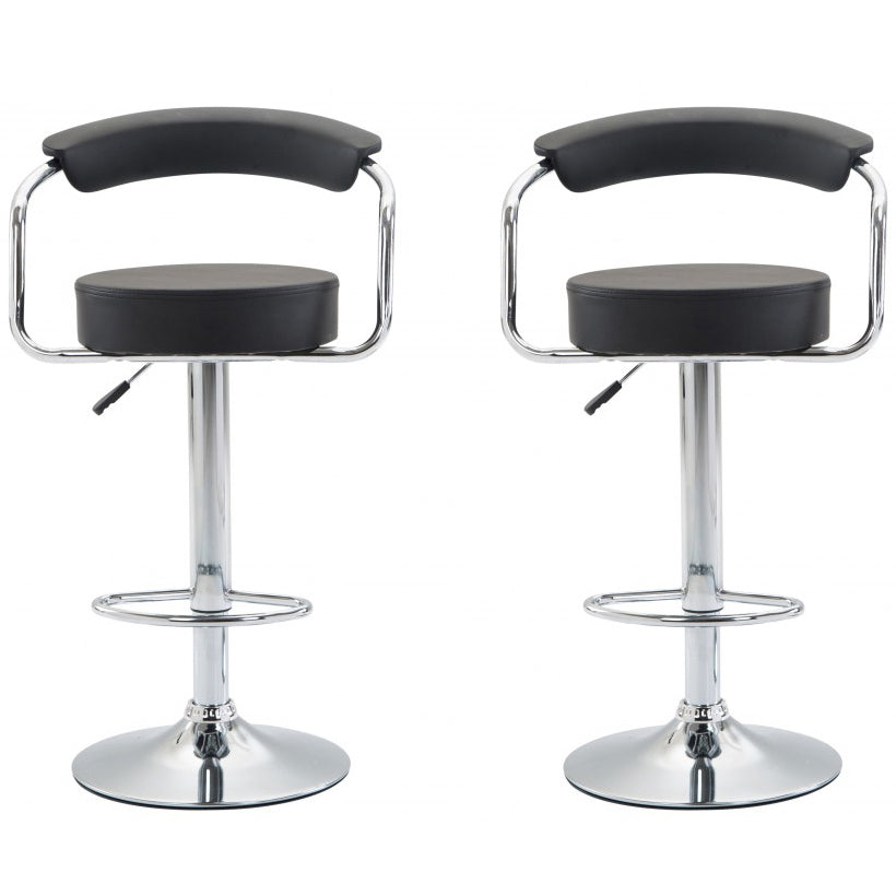 Wendy black bar stools, set of 2