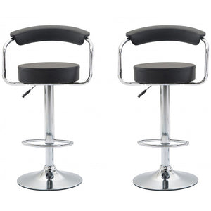 Wendy black bar stools, set of 2