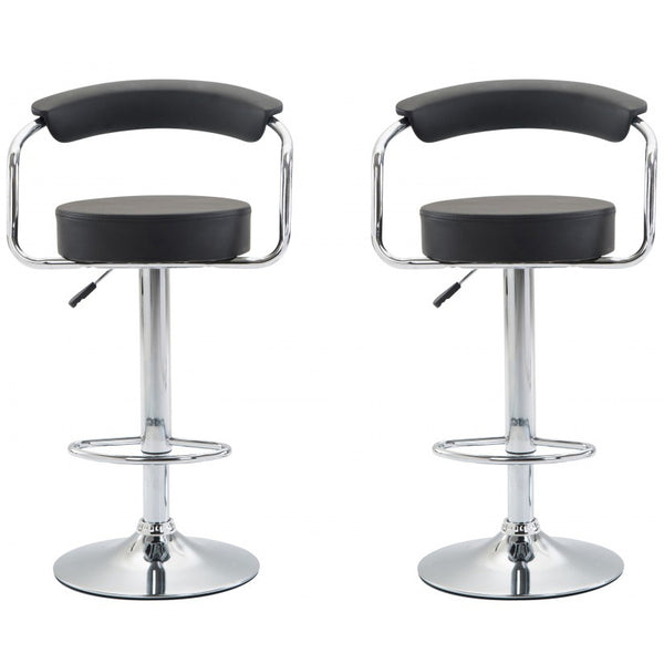 Wendy black bar stools, set of 2