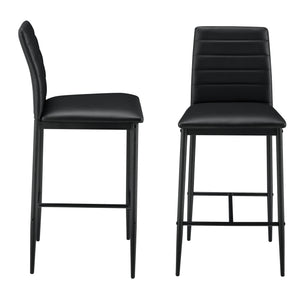 2er-Set Barhocker Barstuhl Lidköping mit Rückenlehne