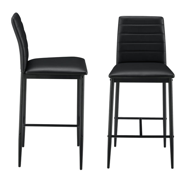 2er-Set Barhocker Barstuhl Lidköping mit Rückenlehne