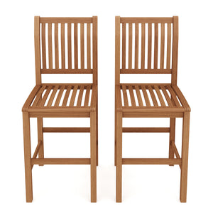 Tabourets de bar en bois PERUGIA, lot de 2