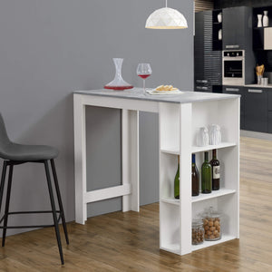 Bartheke Danderyd 120x60x105.5 cm Weiss/Betonoptik