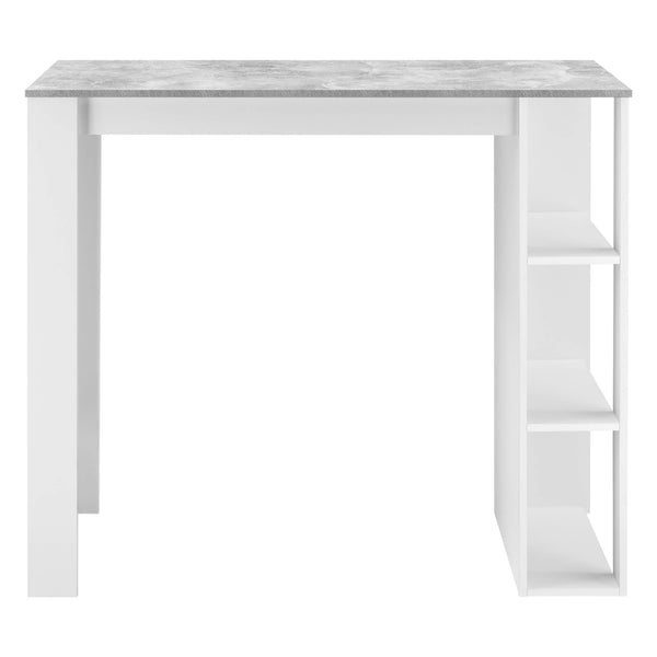 Bartheke Danderyd 120x60x105.5 cm Weiss/Betonoptik