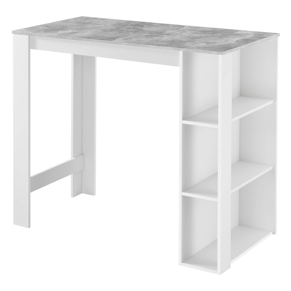 Bartheke Danderyd 120x60x105.5 cm Weiss/Betonoptik