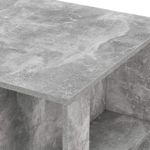 Bancone bar 120x60x106 cm con 3 ripiani, effetto cemento