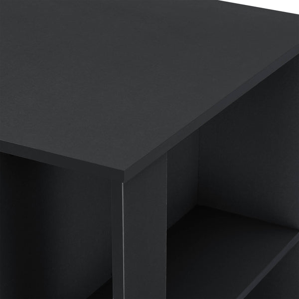 Bancone bar Danderyd 120x60x106 cm con 3 ripiani, nero